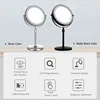 2-Sided Vanity Makeup LED Mirror, 3X/5X Tabletop Cosmetic Mirror USB Rechargeable, 3Color Touch Brightness and Height Adjustable 3