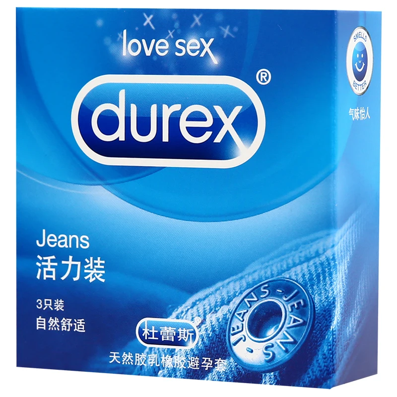 Durex 3 шт./упак. Ультратонкие мужские презервативы Экстра тонкие с ванильным вкусом