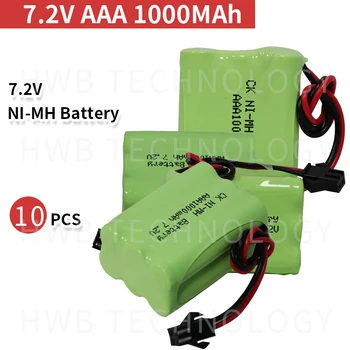 

10 PCS/lot KX Original New Ni-MH AAA 7.2V 800mAh Ni-MH Rechargeable Battery Pack With Plugs Free Shipping