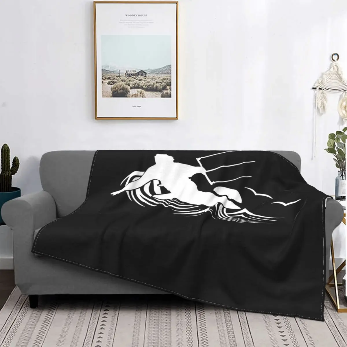 Kitesurfer-Manta A Cuadros Para Cama, Cobertor Ideal Para Regalo, Manta De Pícnic A Cuadros De Muselin, Ropa De Cama Y Fundas