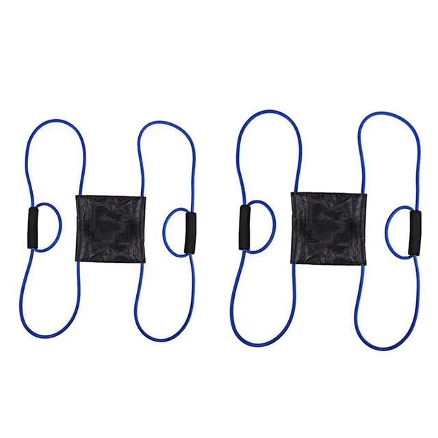 2 Pcs 3 Person Water Balloon Launcher Slingshot Summer Outdoor Toy Blue 1