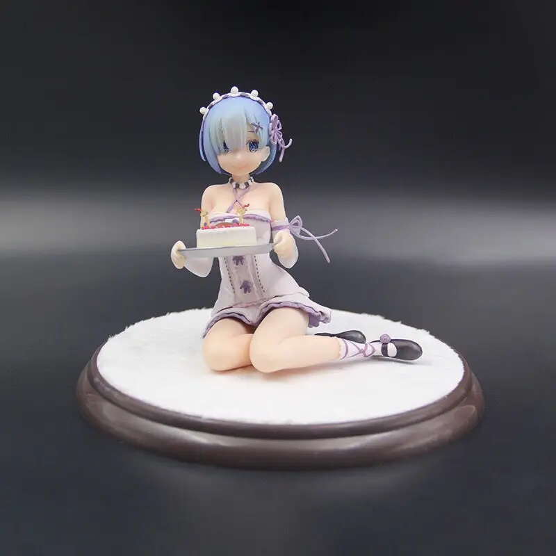 

Cheng yuan Anime Zero-Based a Different World Life REM Birthday Cake Garage Kit Model Ornaments