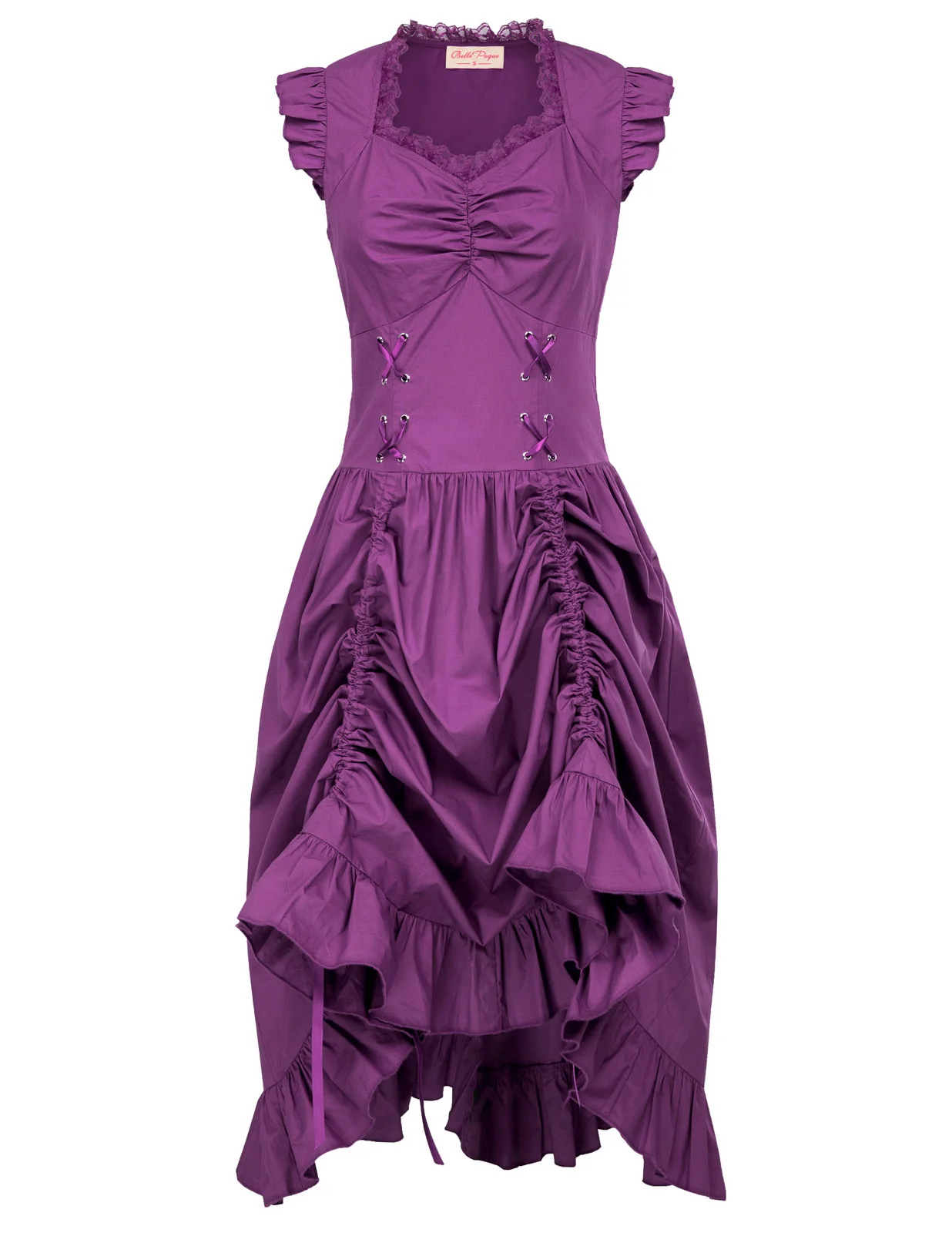 Викторианская готика женское кружевное платье стимпанк v образный вырез корсет