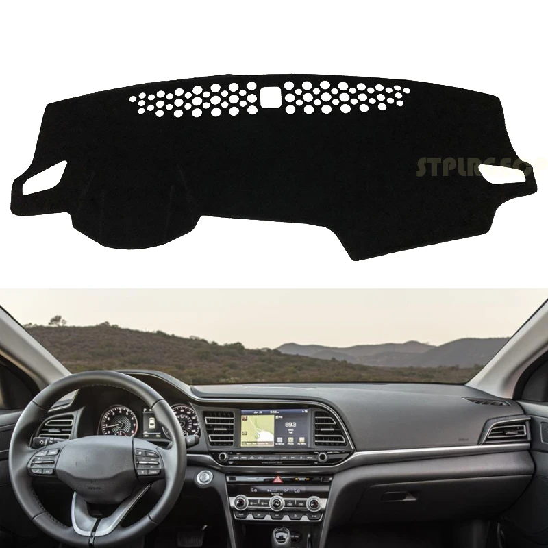 for Hyundai Elantra 2016 2017 2018 2019 AD Avante Car Dashboard Cover Auto Non-slip Dash Mat Silicone Protective Pad | Автомобили и