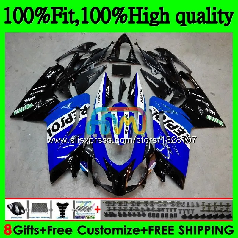 Инъекции для Aprilia RS-125 RS125 06 07 08 09 blk синий 10 11 61BS. 113 RS4 RSV125 RS 125 2006 2007 2008 2009 2010 2011 обтекатель - Цвет: No. 1