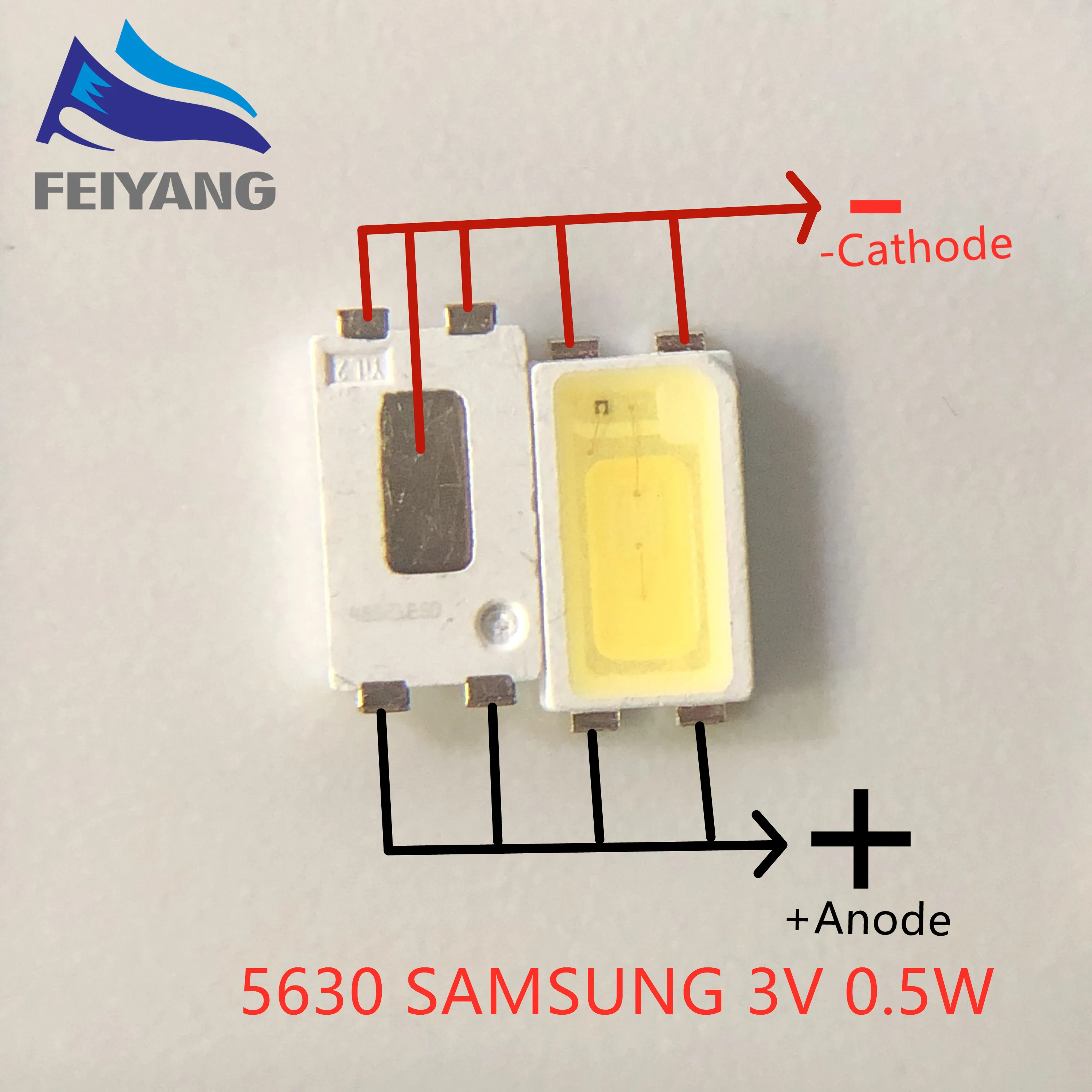200 шт. светодиодная подсветка 0 5 Вт 3 в 5630 холодный белый для SAMSUNG ЖК ТВ Приложение