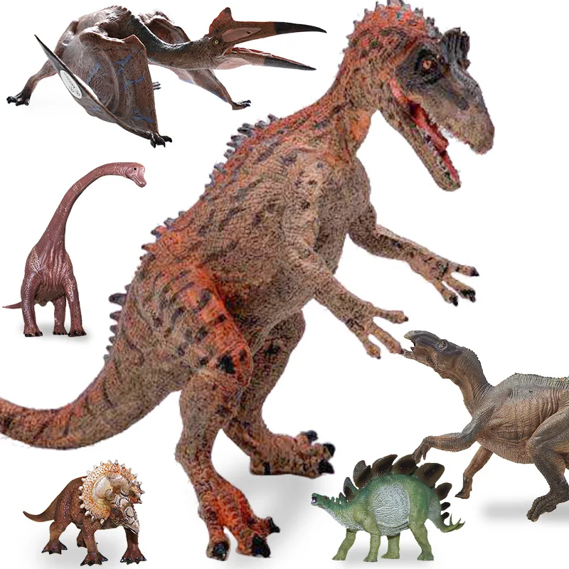 

Dinosaur Action Figure Model Jurassic Triceratops Stegosaurus Brachiosaurus Pterosaur World Simulation Dinosaur Toys for Kids