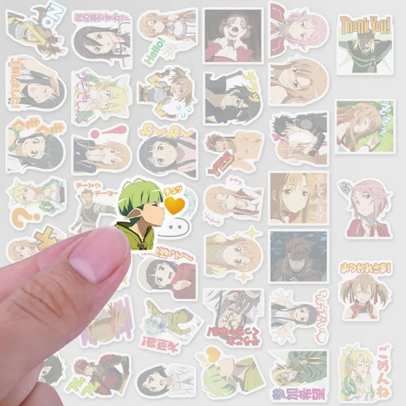 40 шт./пакет аниме девушка стикер s Sword Art онлайн Скрапбукинг наклейка s клейкая наклейка Asna Кирито наклейка для телефона дневник ноутбук
