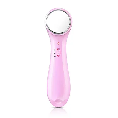 Pink Anti-aging Electric Machine High Frequency Ultrasonic Facial Beauty Device Ionic Face Cleaner Wrinkle Removal Skin Lift Massager - Цвет: Pink