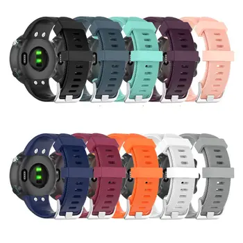 

Silicone Watch Band Metal Clasp Wrist Strap for Garmin Swim 2 Smart Watch