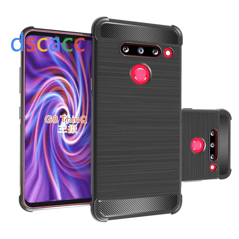 Чехол из углеродного волокна Dscacc для LG G8 ThinQ Pro G7 ThinQ Plus ThinQ X4 Plus Zone 4 Risio 3 X Power3 X800 100 шт