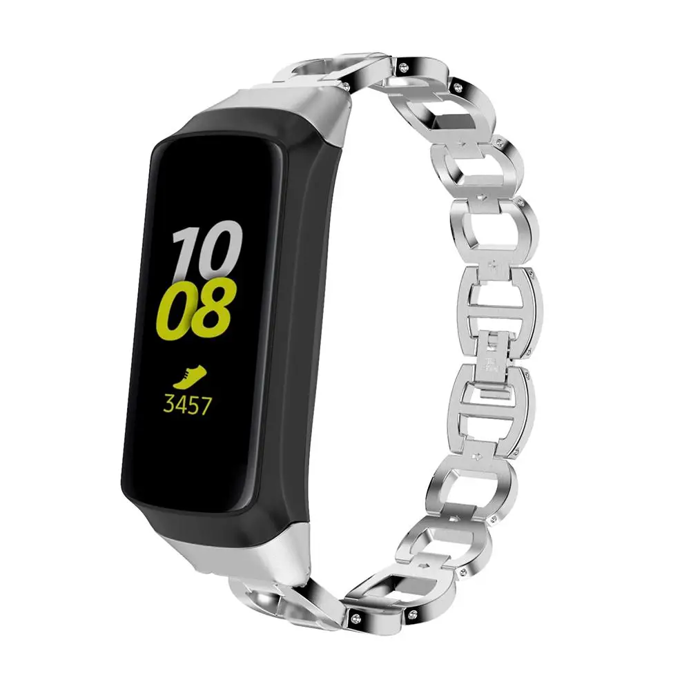 Ремешок на запястье для Galaxy Fit SM-R370 браслет из нержавеющей стали сменный ремешок высокого качества для Galaxy