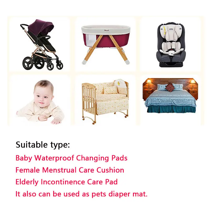 100pcs Baby Changing Mat Nursing Pad Disposable Diaper Paper Mat for Adult Child or Pets Absorbent Waterproof Diaper