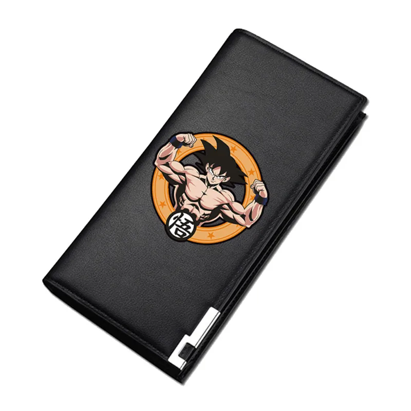 Высокое качество Новинка DRAGON BALL Goku Черный Длинный кошелек с принтом из искусственной кожи кошелек аниме ID держатель для карт модная женская сумка для денег