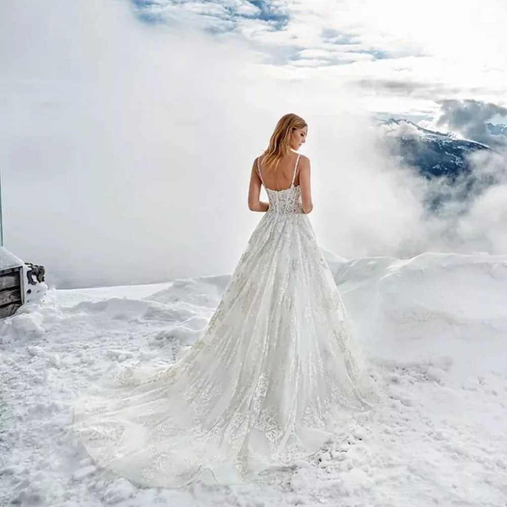 Robe de Mariee/Большие размеры, а-силуэт, свадебные платья, с аппликацией, тюль, Роскошные, Vestido de Noiva, с открытой спиной, винтажные, Hochzeitskleid