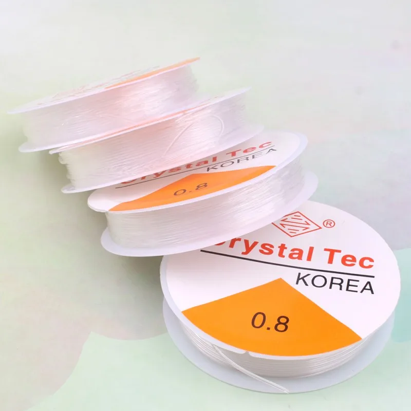 0.6/0.8/1mm Transparent Elastic Crystal Line Bracelet Stretch Cord Beading Rope String Thread For Jewelry Making DIY Accessories
