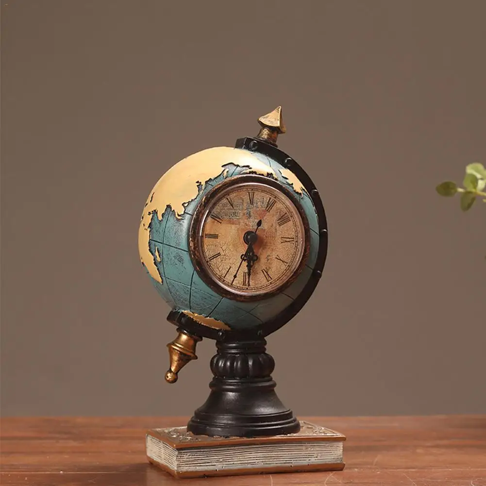 Винтажный глобус часы декоративные дома Гостиная ТВ шкаф Vestibule часы ручной работы обои для рабочего стола лучшие подарки