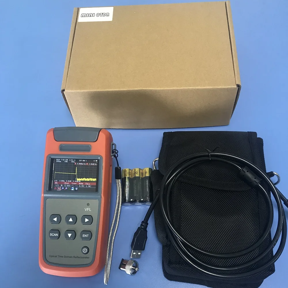 

New Mini OTDR JW3305A Optical Time Domain Reflectometer OTDR Built-in Visual Fault Locator Function