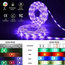 1 м/2 м свет 60 Ламповые бусины ленты 1 м ТВ 2835 USB светодиодные полосы модные светодиодный штанга RGB 5050 5V образный вырез на спине светодиодный светильник контрольная полоса