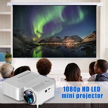 

1080P Full HD LED Mini Projector Portable Home Theater Cinema NC99