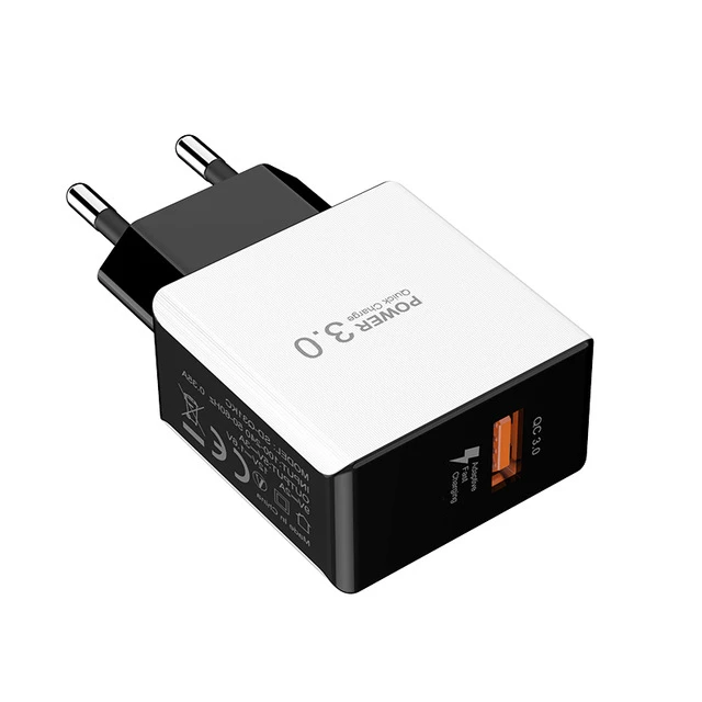 Jellico Quick Charge 3,0 зарядное устройство для мобильного телефона 18 Вт Быстрое USB зарядное устройство QC3.0 FCP универсальное для Xiaomi iPhone samsung huawei EU Plug - Тип штекера: White