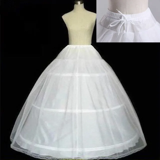 4 Hoops 5 Layers Ball Gown Petticoats Black Petticoat Crinoline Underskirt Big Ruffle Wedding Accessories Tulle Underskirts 3 Hoops White
