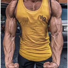 Весна и лето стиль мышцы фитнес братья Спорт на открытом воздухе тренажерный зал бег I-shaped жилет Фитнес рубашка без рукавов