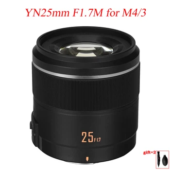 YONGNUO 파나소닉 올림푸스 G95 GF9 GX9 용 대형 조리개 AF/MF 프라임 렌즈, M4/3 마운트 카메라 렌즈, YN25mm 25mm F1.7 F1.7M