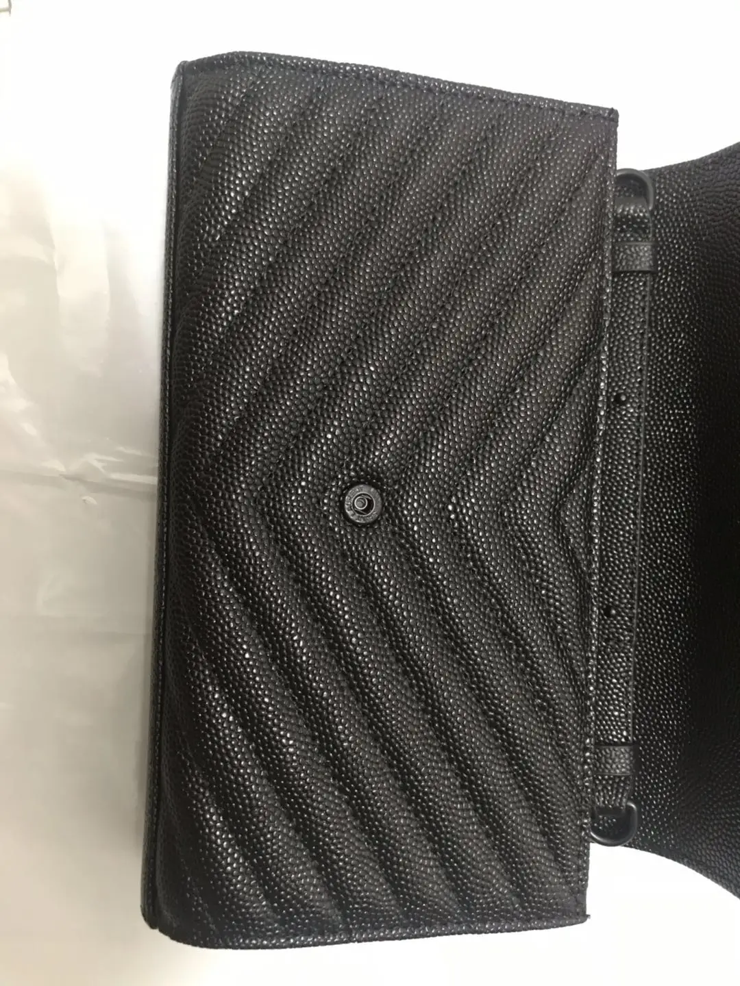 

2020 senior brand designer high quality chain slant across real leather bag multi grid wallet slant across leather bag