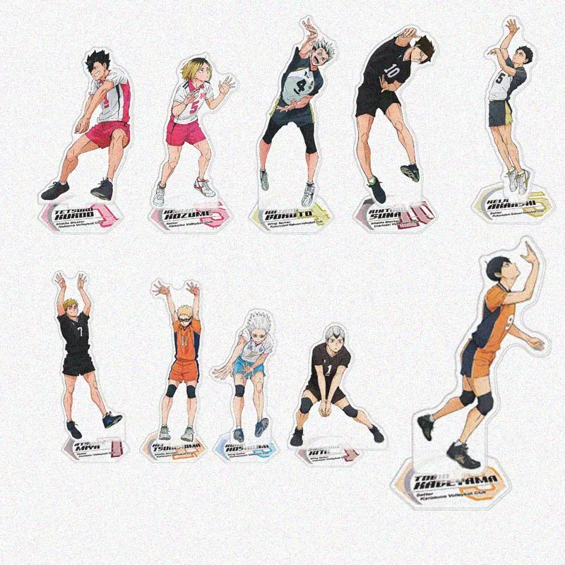 Аниме Haikyuu! Hinata Shoyo Tobio Kageyama Kei Tsukishi акриловая фигурка стенд демонстрация модель