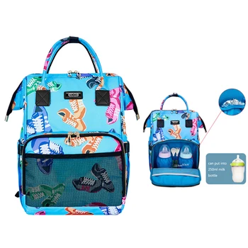 

Waterproof Diaper Bag for Mommy Maternity Nappy Backpack Print Baby Organizer Nursing Changing Travel Mother Women Bag to Care