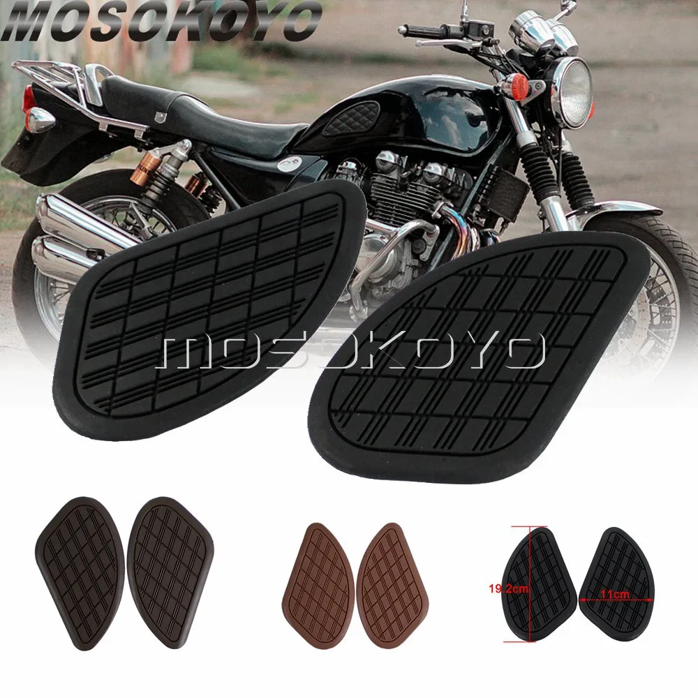 Cafe Racer Scrambler Tank Traction Pad Side Gas Tank Knee Grip