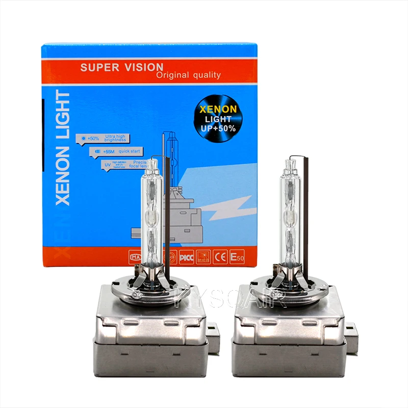 Super Vision Original 35W 6000K D1S HID Xenon Bulb 55W D3S 5000K 4300K 8000K Metal Claw 12V Car Light Xenon HID Headlamp Bulbs (1)