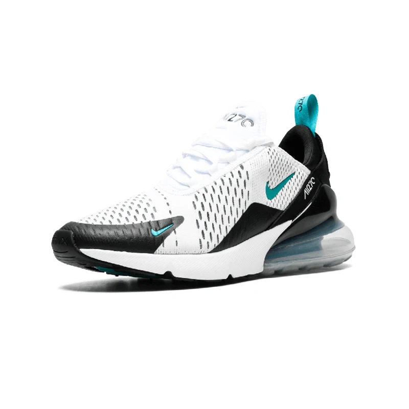 И аутентичный с Nike Air Max 270 Для мужчин, кроссовки для бега на открытом воздухе спортивные дышащие шок впитывающие кроссовки AH8050-002