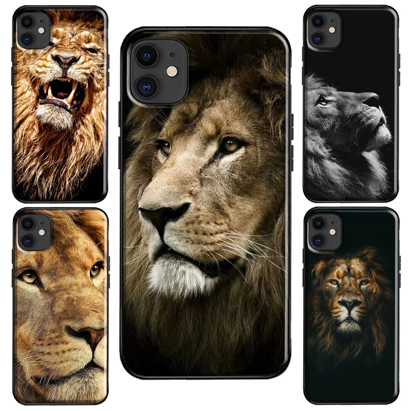 Чехол King Of The Jungle Lion для iPhone 11 Pro Max XS X XR 7 8 Plus SE 2020 чехол 12 13 mini | Мобильные телефоны и