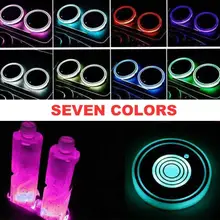 Aliexpress - Newest Car Atmosphere Cup Holder Light Auto Accessories USB Charging Waterproof Water Coaster Light