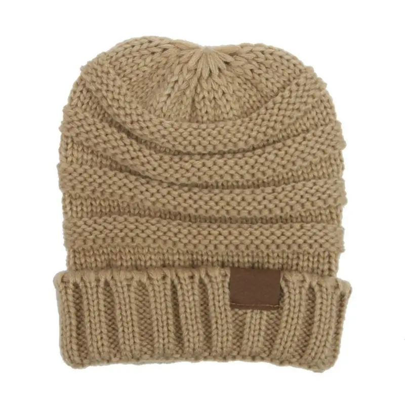 От 1 до 3 лет Детские вязаные шапки для маленьких мальчиков и девочек Однотонные вязаные крючком бини зимняя теплая шапка девочки мальчики шапки шапка 7 цветов