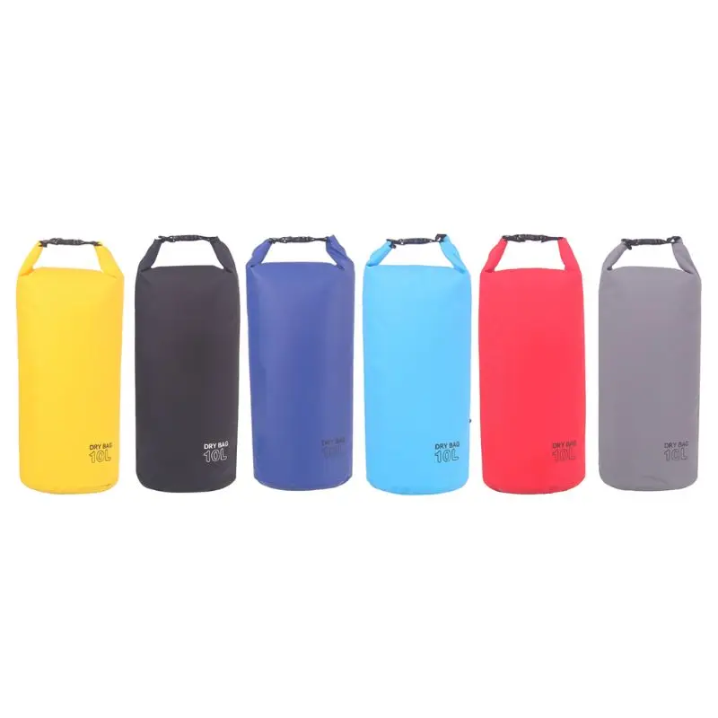 Mochila impermeable de almacenamiento en seco para viaje, bolsa de almacenamiento en rollo de 3L/5L/10L/15L/20L, 6 colores