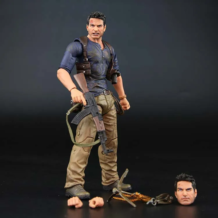 NECA Uncharted 4 Натан Дрейк Ultimate Edition ПВХ фигурка игрушки куклы Коллекционные модели игрушки 7 "18 см Рождественский подарок