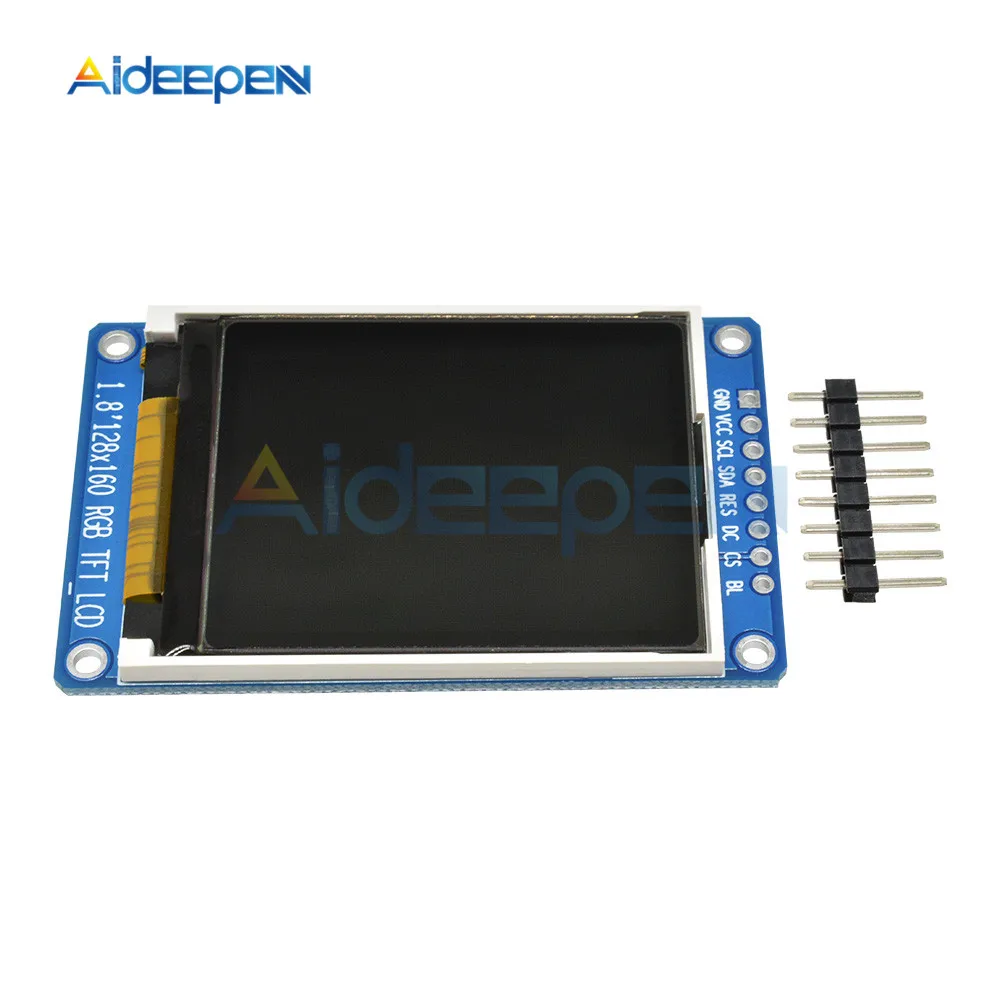 1 шт. 1," 1,8 дюймов TFT экран Полноцветный 8 PIN 128x160 128*160 SPI полноцветный TFT ЖК-дисплей модуль Плата Замена OLED