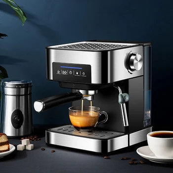 

Automatic Espresso Coffee Maker Machine 20Bar Coffee Machine Semi-automatic Household Italian Coffee Maker With Steam Function