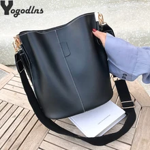 Сумка-мессенджер Женская сумка через плечо большой емкости винтажная PU кожаная женская сумка Роскошные дизайнерские сумки mujer черный