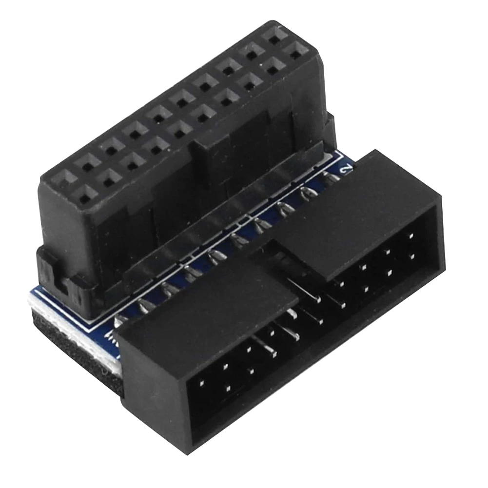 USB 3.0 20-контактный удлинитель Папа-мама под углом 90 градусов | Компьютеры и офис