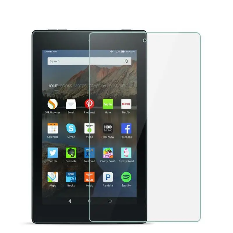 9H полное покрытие закаленное стекло для Amazon Fire HD 8 Стекло 8,0 дюймов протектор экрана планшета защитная пленка