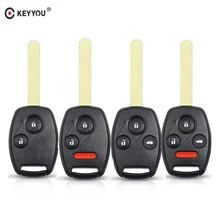 KEYYOU 2 2+ 1 3 3+ 1 4 кнопки Замена дистанционного ключа автомобиля чехол для Honda Accord Civic CRV Pilot Insight Auto Key Shell