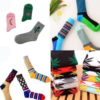 

Women Socks Funny Cute Happy Cotton Socks Japanese Department College Wind Fashion Happy Christmas Gift Street Harajuku Sokken