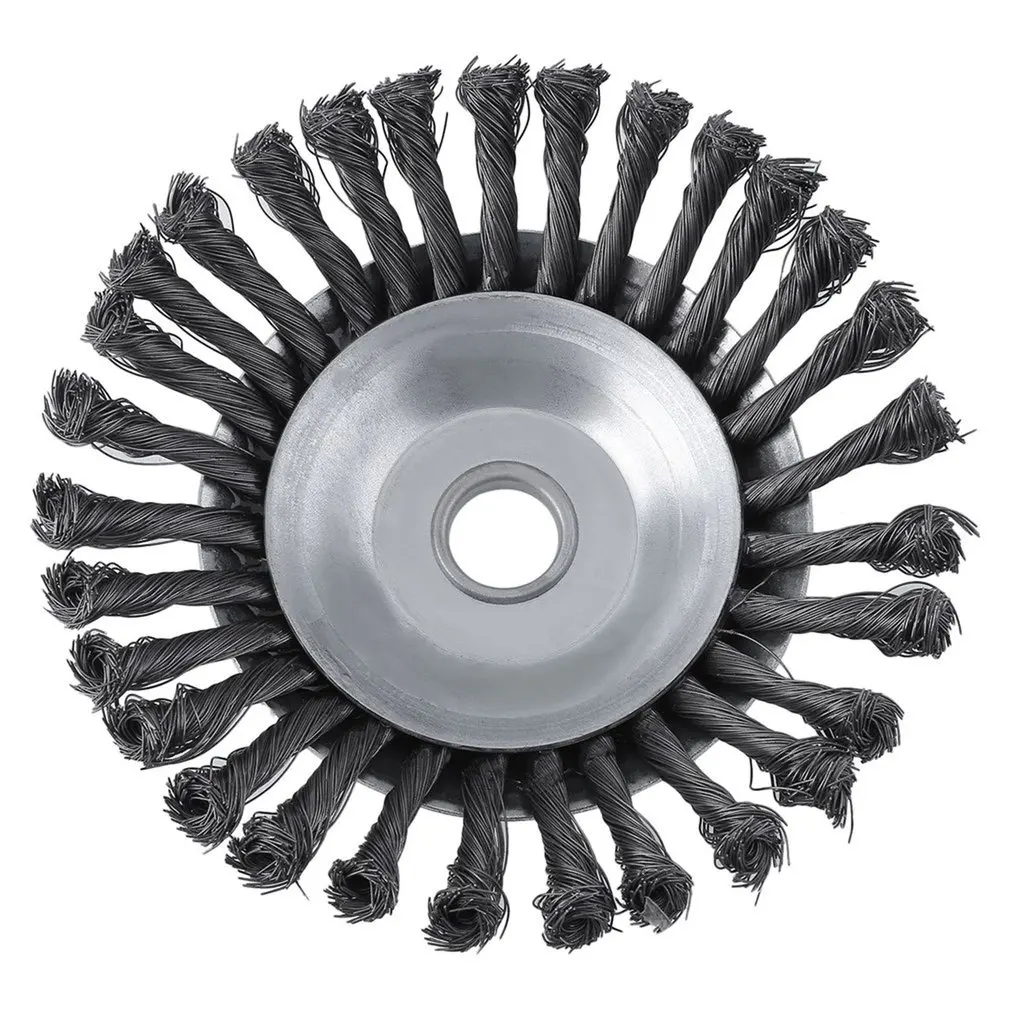 

Durable Weed Brush Rotary Joint Twist Knot Steel Wire Wheel Brush Disc 25.4x200mm Landscaping & Cutting Irrigation