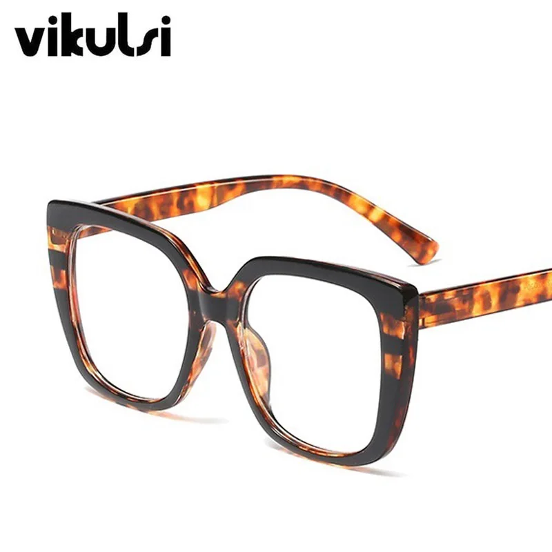 Модные оправы для очков кошачий глаз Женская трендовая стильная брендовая ретро очки прозрачные солнцезащитные женские очки оculos De Eyewear - Цвет оправы: E272 black leopard