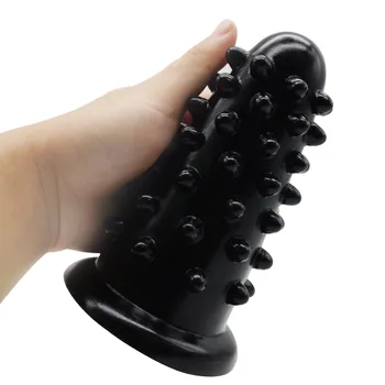 

Hedgehog Features Bumps Alternative Abnormal Anal Plug Large SM Anal Plug Out Pulling Bead Tail Sex Toys