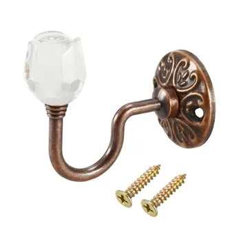 

uxcell 2Pcs Decorative Curtain Drapery Holdback with Rose Ball Red Bronze 80X45X65mm to Kitchen Living Room Bedrooms etc